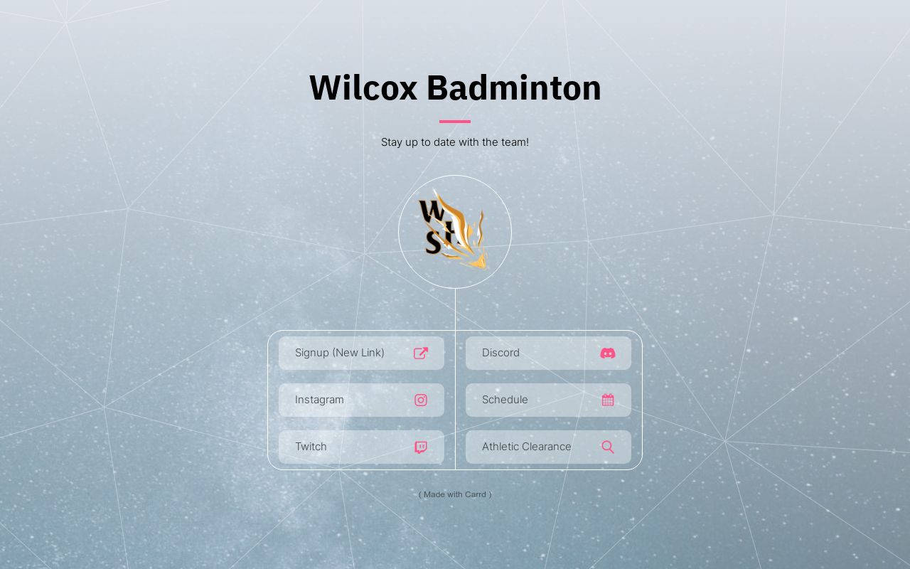 Carrd profile picture for @wilcox